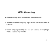 GFDL Computing
