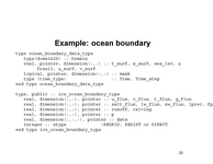 Example: ocean boundary
