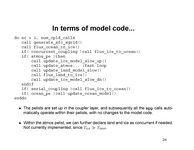 In terms of model code...
