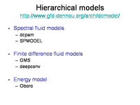Hierarchical models