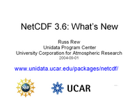 NetCDF 3.6: Whats New