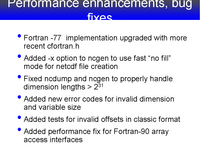 Performance enhancements, bug fixes