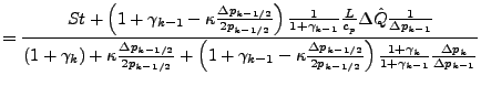 $\displaystyle = \frac{
St
+ \left(
1 + \gamma_{k-1}
- \kappa
\frac{\Delta p_{k-...
...frac{ 1 + \gamma_{k} }{ 1 + \gamma_{k-1}}
\frac{\Delta p_{k}}{\Delta p_{k-1}}
}$
